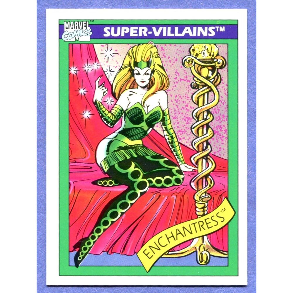 1990 Marvel Universe Card #62 Enchantress